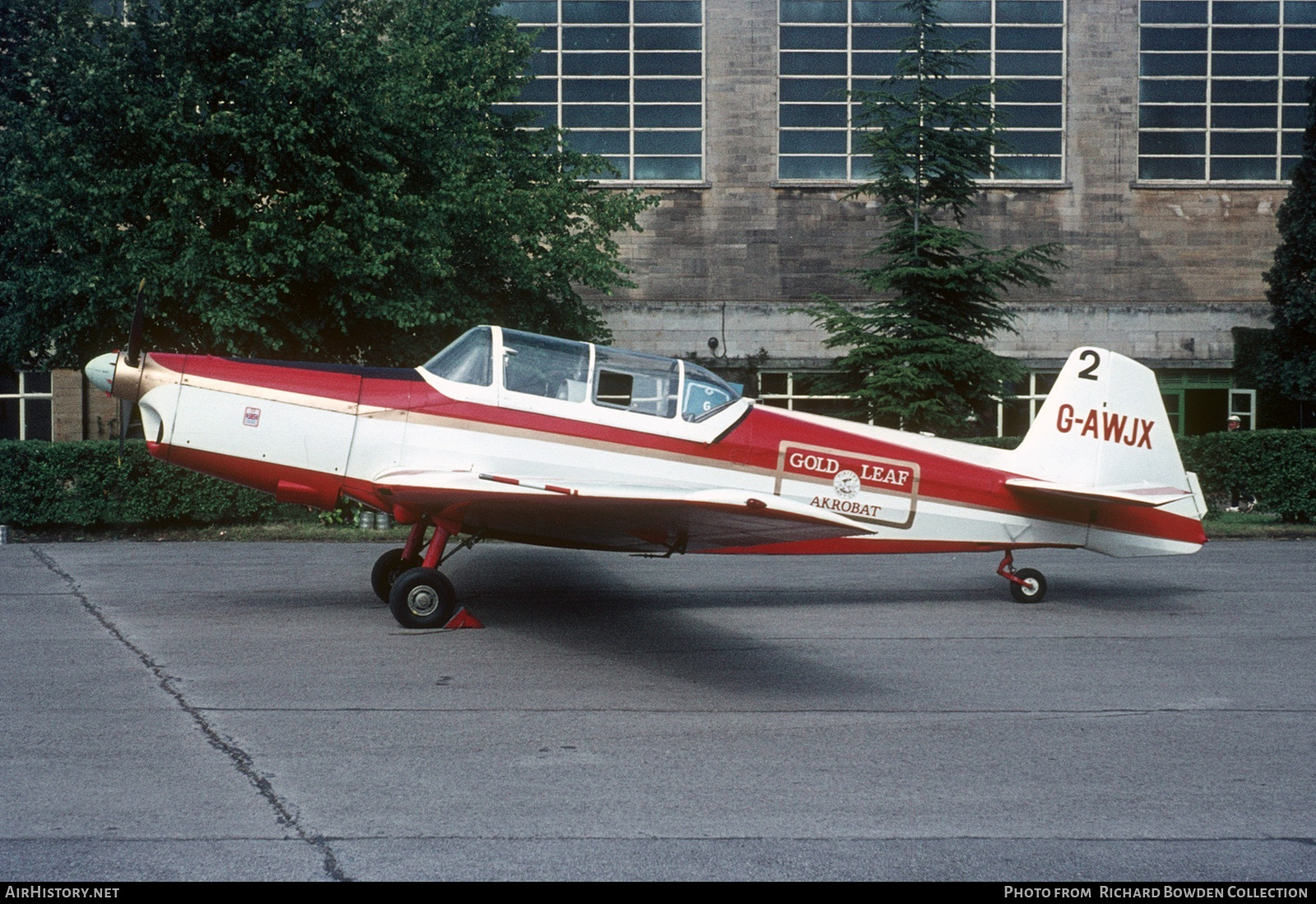 Aircraft Photo of G-AWJX | Zlin Z-526 Trener Master | AirHistory.net #831147