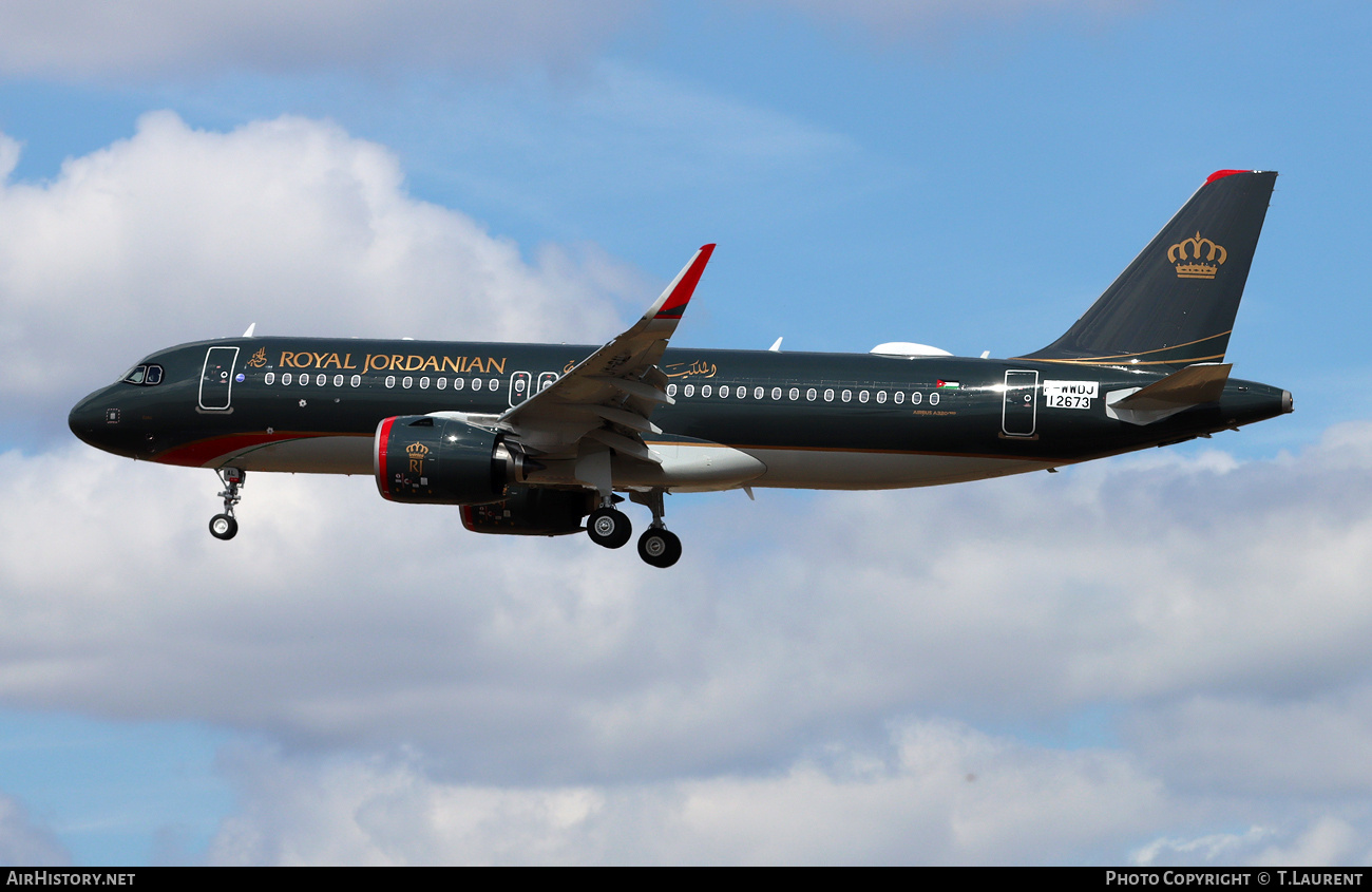 Aircraft Photo of F-WWDJ / N545VL | Airbus A320-271N | Royal Jordanian Airlines | AirHistory.net #831148