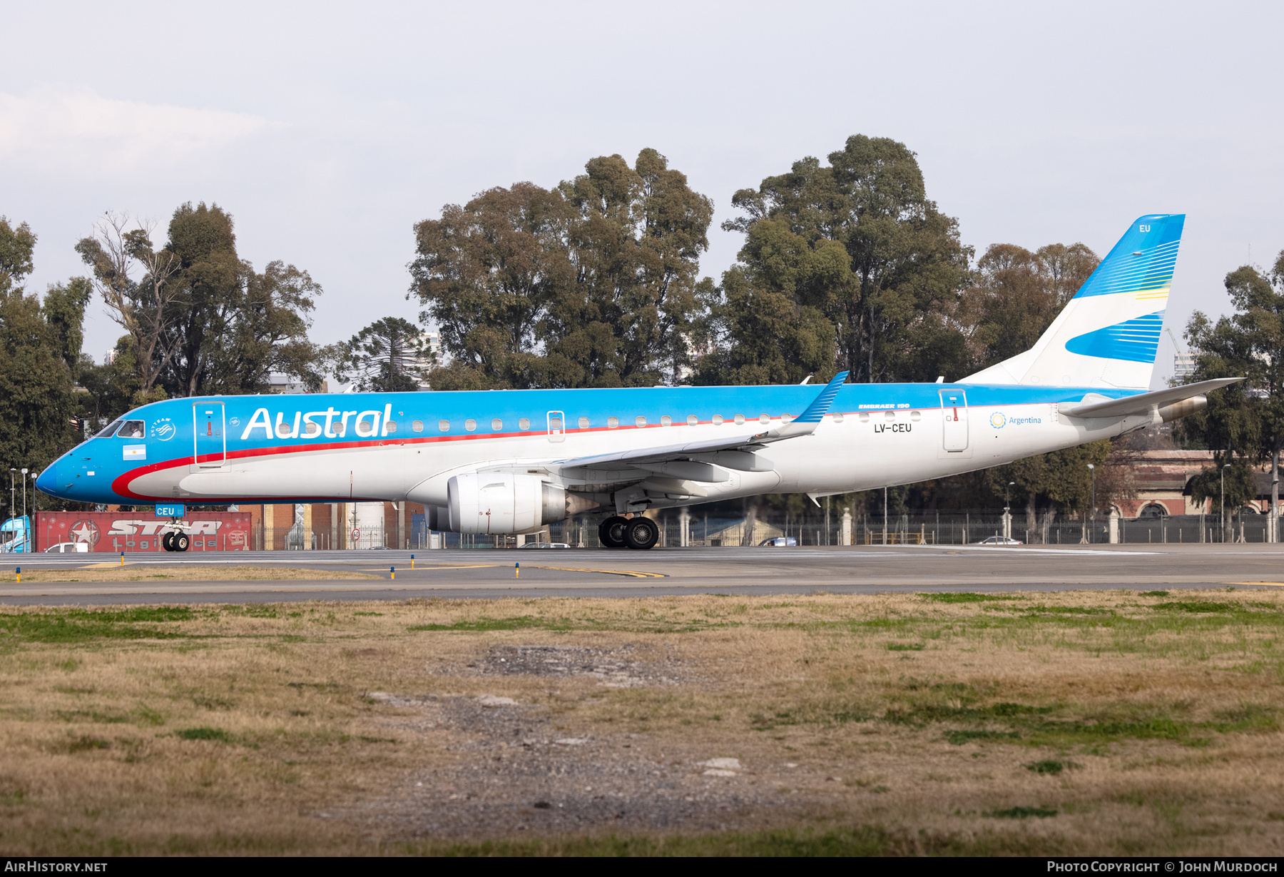 Aircraft Photo of LV-CEU | Embraer 190AR (ERJ-190-100IGW) | Austral Líneas Aéreas | AirHistory.net #831159