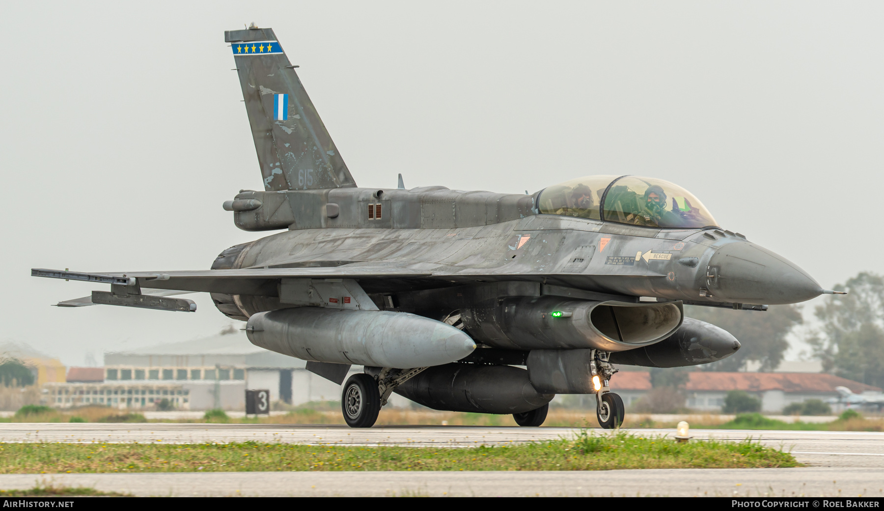 Aircraft Photo of 615 | Lockheed Martin F-16D Fighting Falcon | Greece - Air Force | AirHistory.net #831169