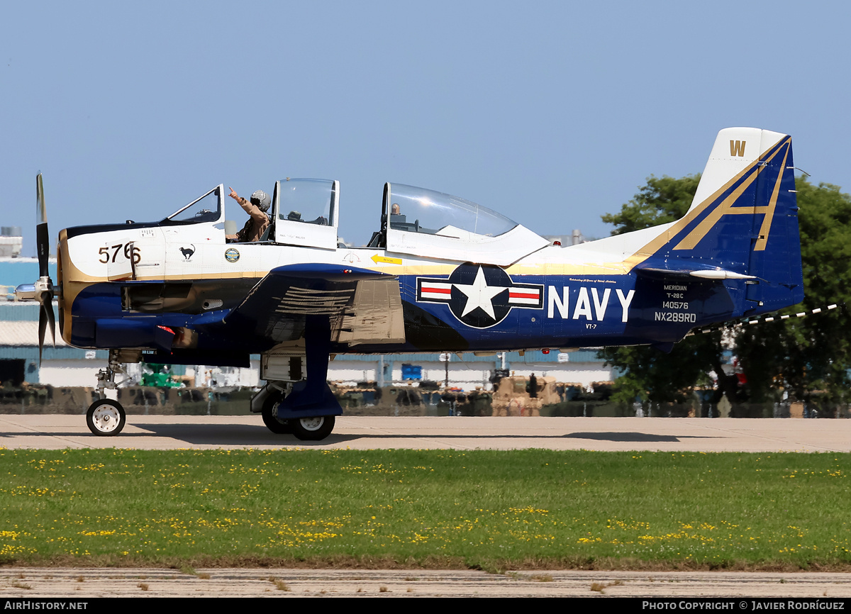 Aircraft Photo of N289RD / NX289RD / 140576 | North American T-28C Trojan | USA - Navy | AirHistory.net #831241