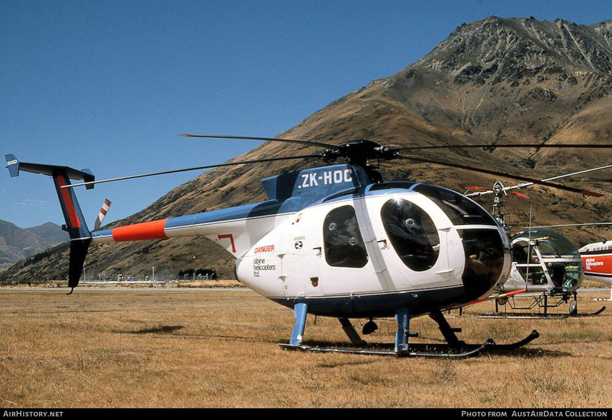 Aircraft Photo of ZK-HOC | Hughes 500D (369D) | Alpine Helicopters | AirHistory.net #831252