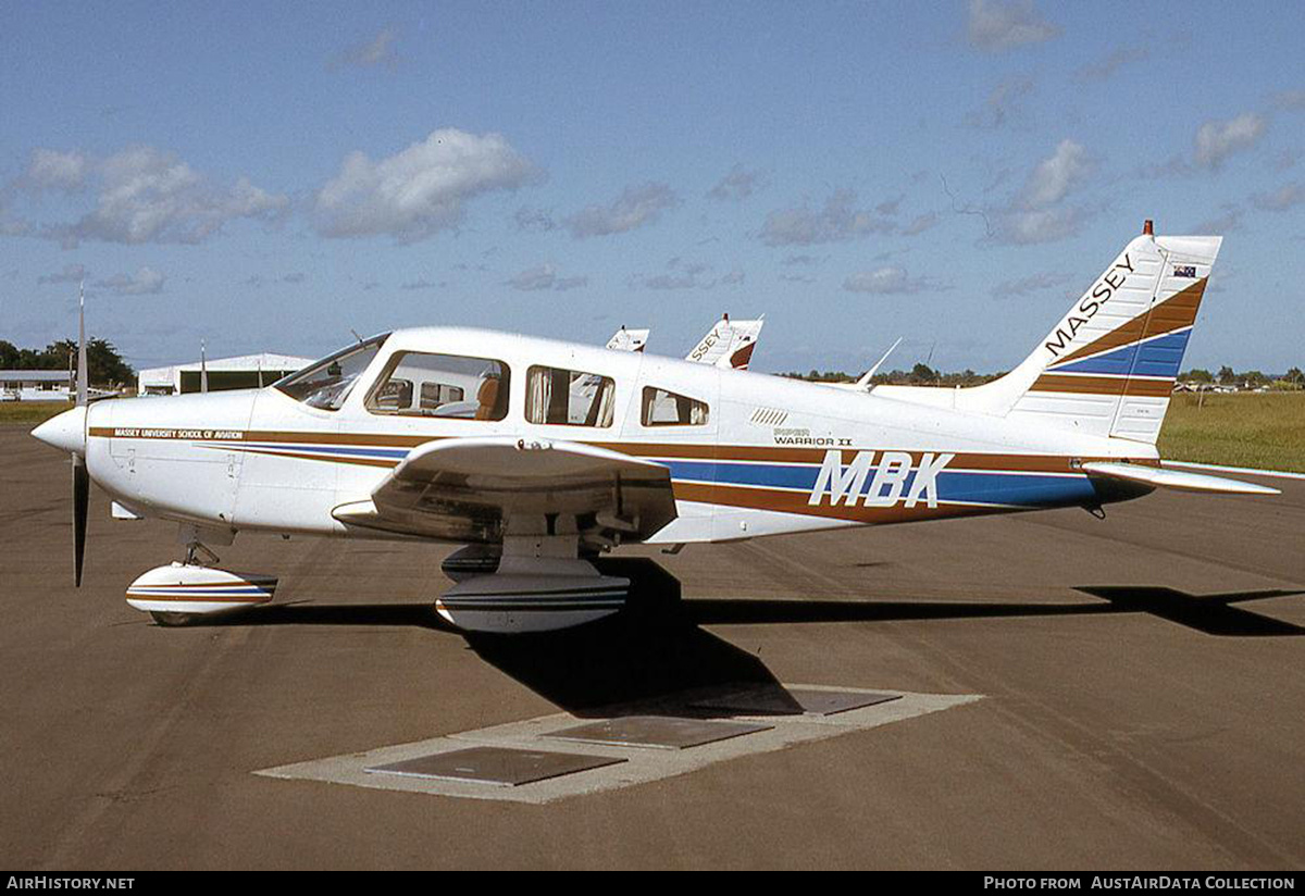 Aircraft Photo of ZK-MBK | Piper PA-28-161 Warrior II | Massey University - School of Aviation | AirHistory.net #831269