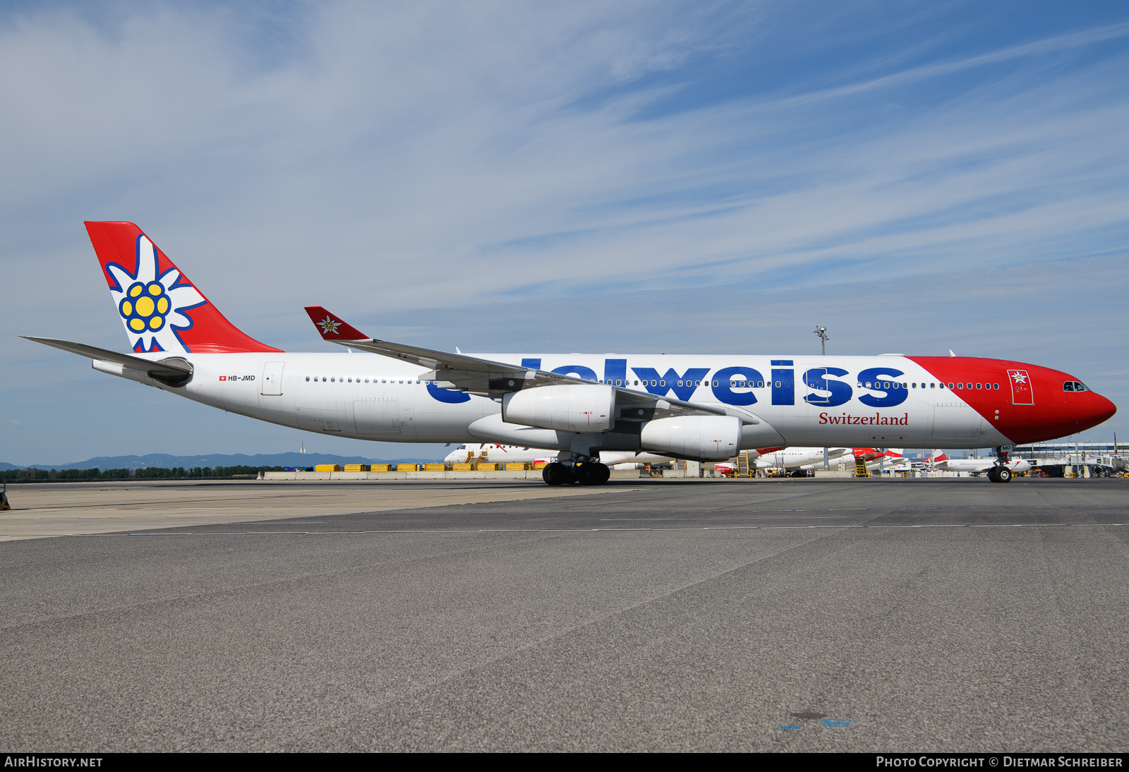 Aircraft Photo of HB-JMD | Airbus A340-313 | Edelweiss Air | AirHistory.net #831316