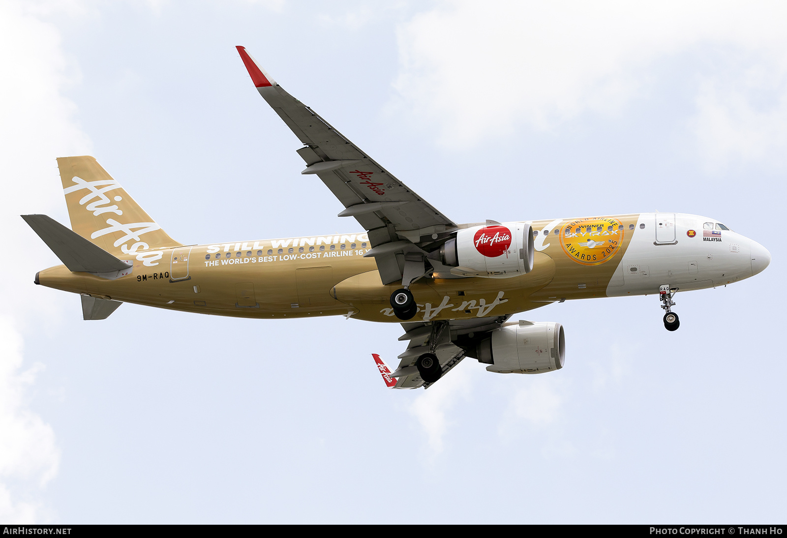 Aircraft Photo of 9M-RAQ | Airbus A320-251N | AirAsia | AirHistory.net #831385