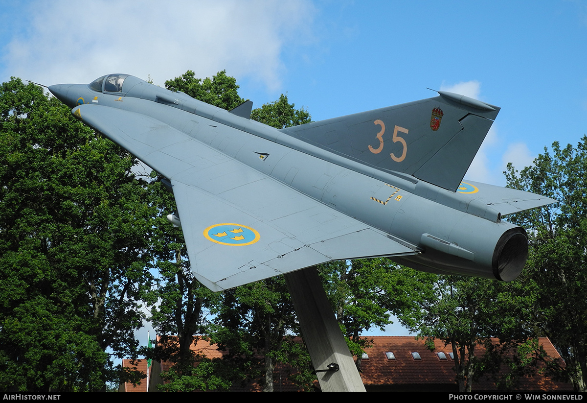 Aircraft Photo of 35409 | Saab J35J Draken | Sweden - Air Force | AirHistory.net #831403