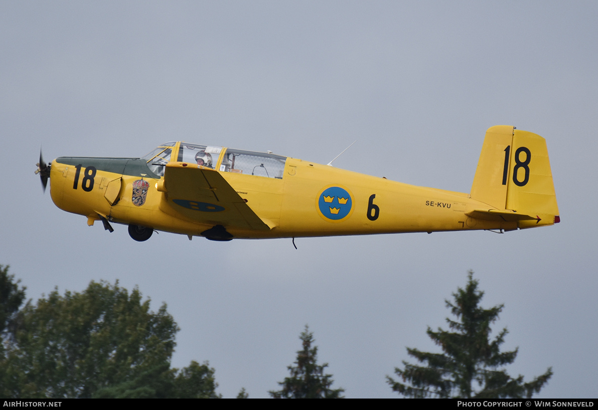 Aircraft Photo of SE-KVU | Saab Sk50B Safir (91B) | Sweden - Air Force | AirHistory.net #831419