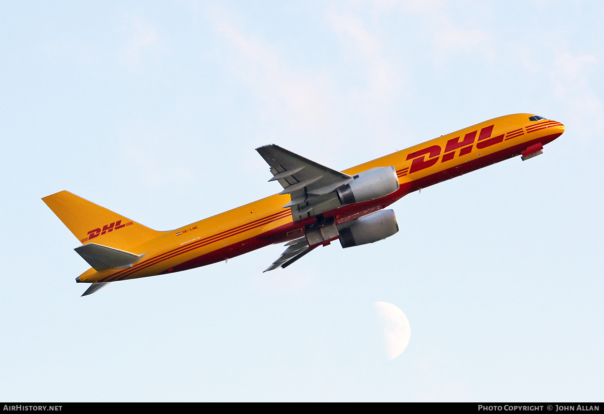 Aircraft Photo of OE-LNE | Boeing 757-23N(PCF) | DHL International | AirHistory.net #831435
