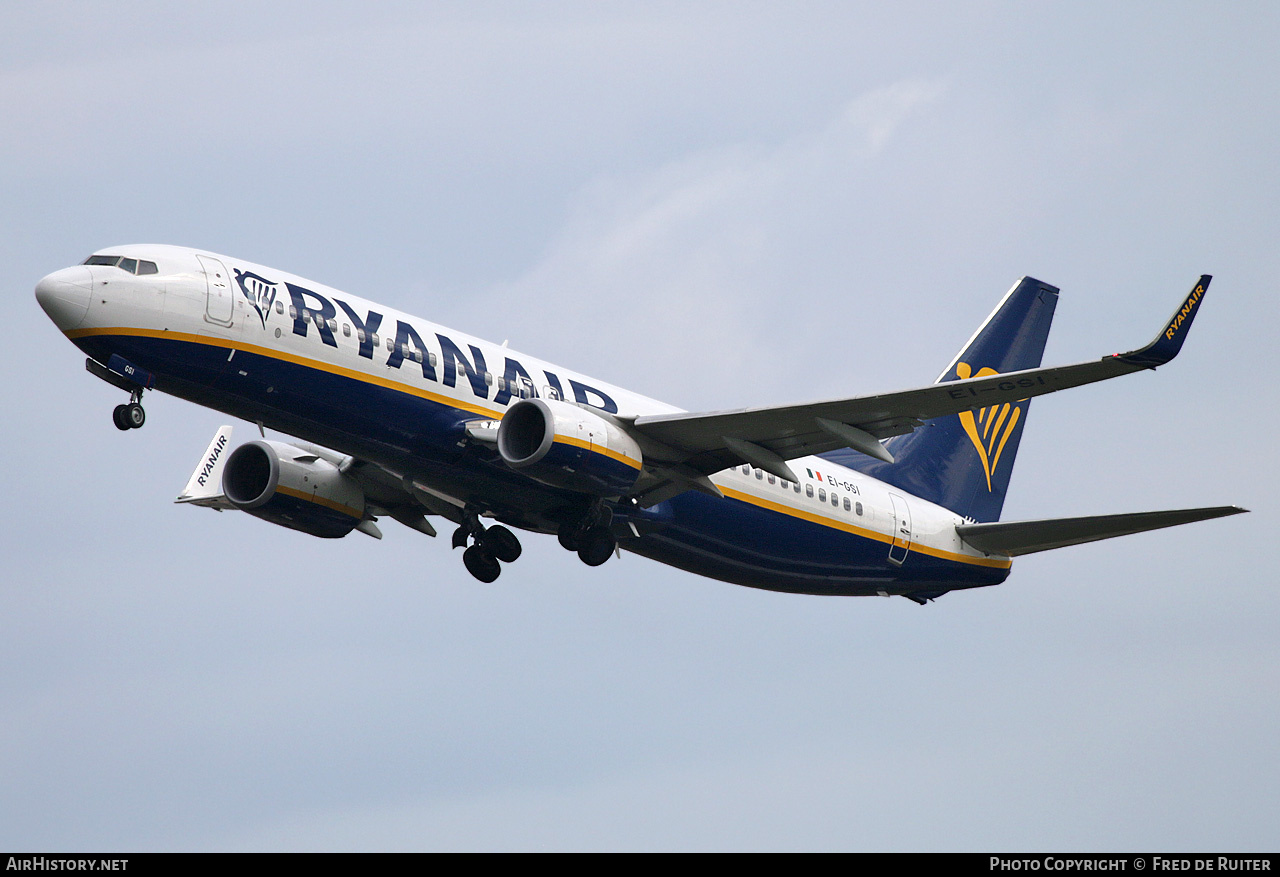 Aircraft Photo of EI-GSI | Boeing 737-800 | Ryanair | AirHistory.net #831461