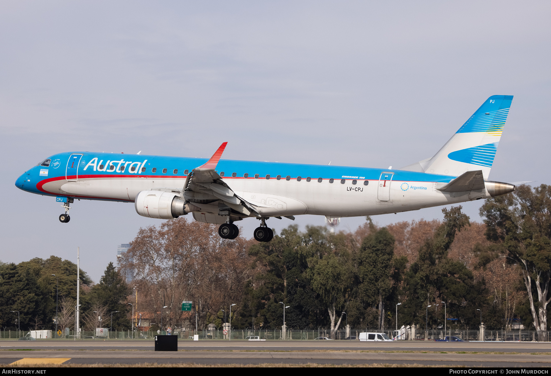 Aircraft Photo of LV-CPJ | Embraer 190AR (ERJ-190-100IGW) | Austral Líneas Aéreas | AirHistory.net #831466