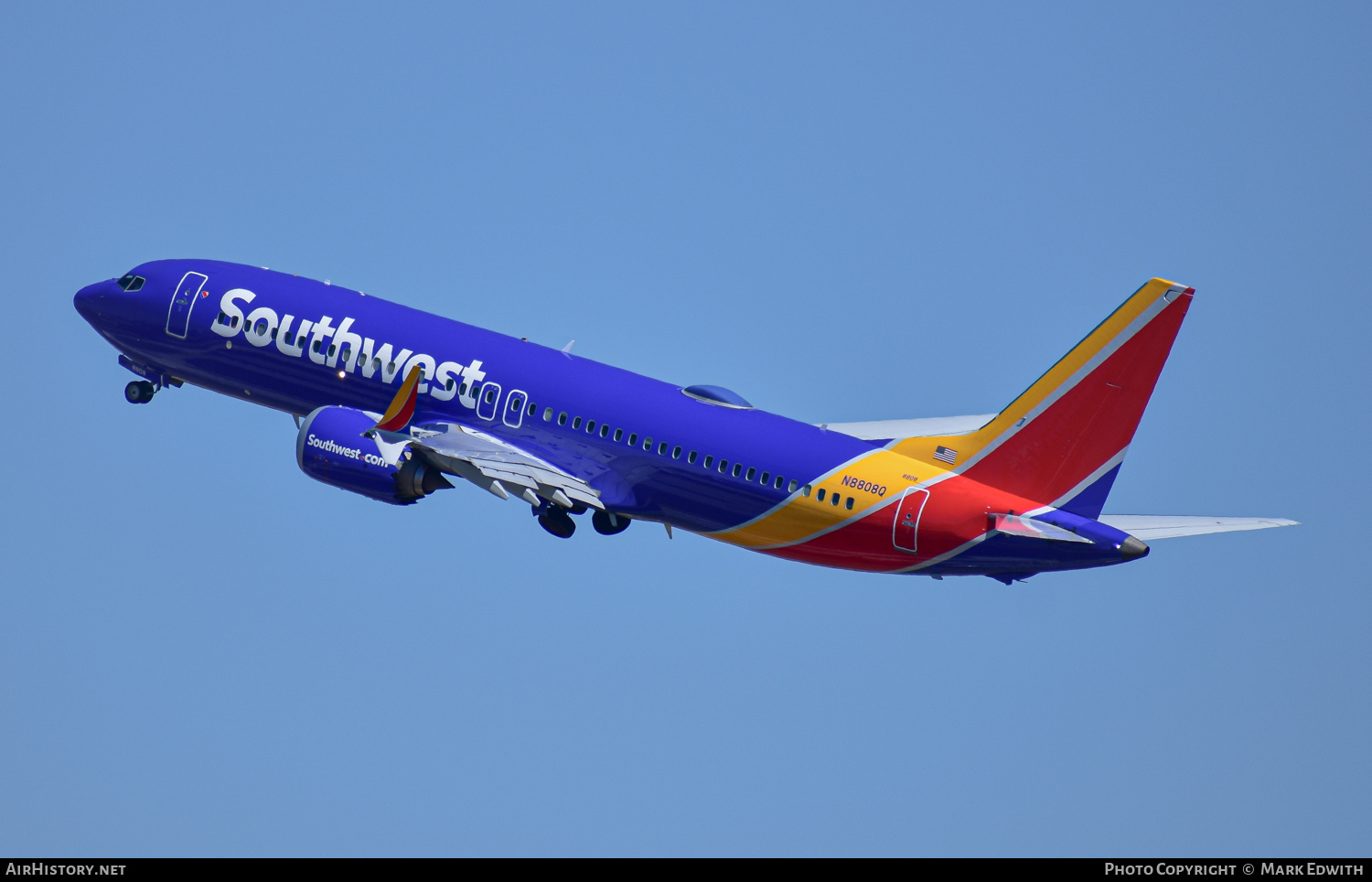 Aircraft Photo of N8808Q | Boeing 737-8 Max 8 | Southwest Airlines | AirHistory.net #831609