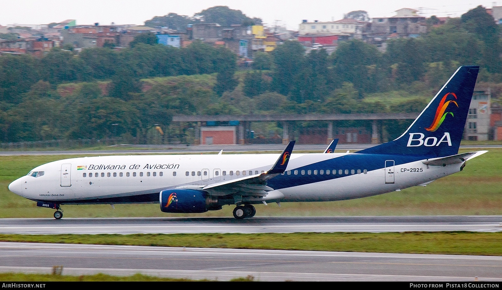 Aircraft Photo of CP-2925 | Boeing 737-8Q8 | Boliviana de Aviación - BoA | AirHistory.net #831625