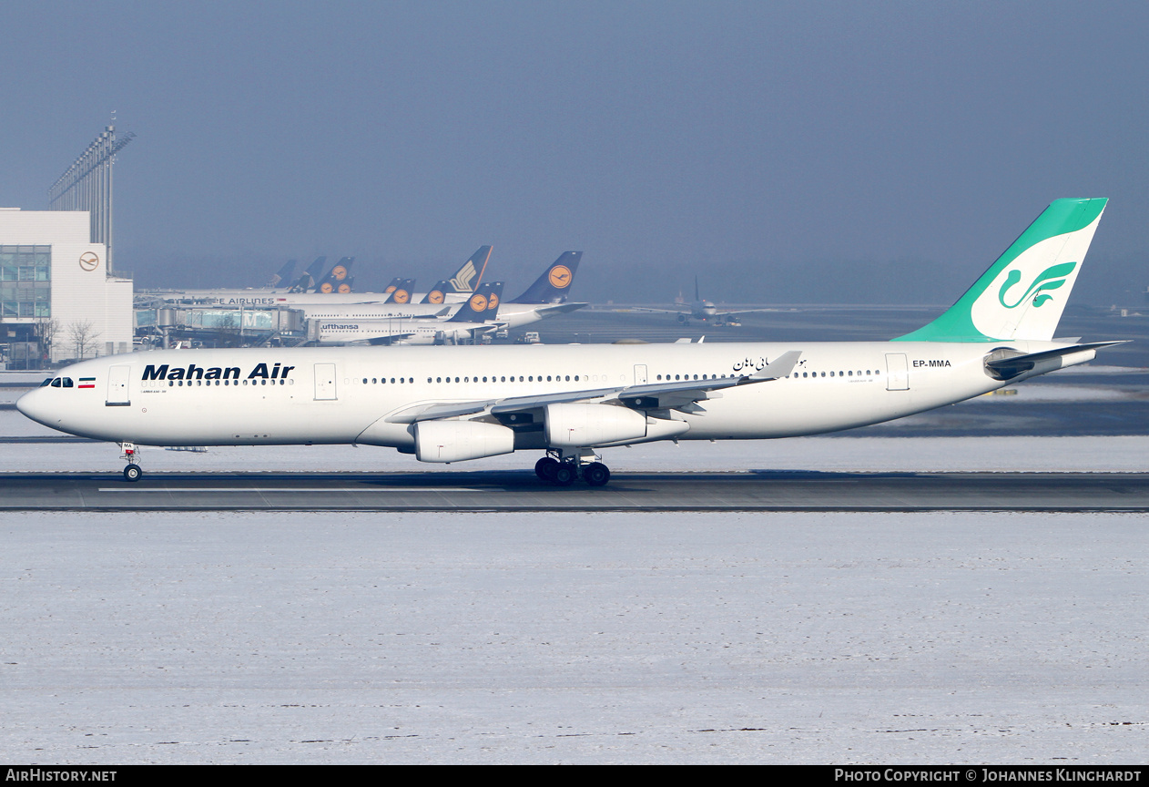 Aircraft Photo of EP-MMA | Airbus A340-311 | Mahan Air | AirHistory.net #831703