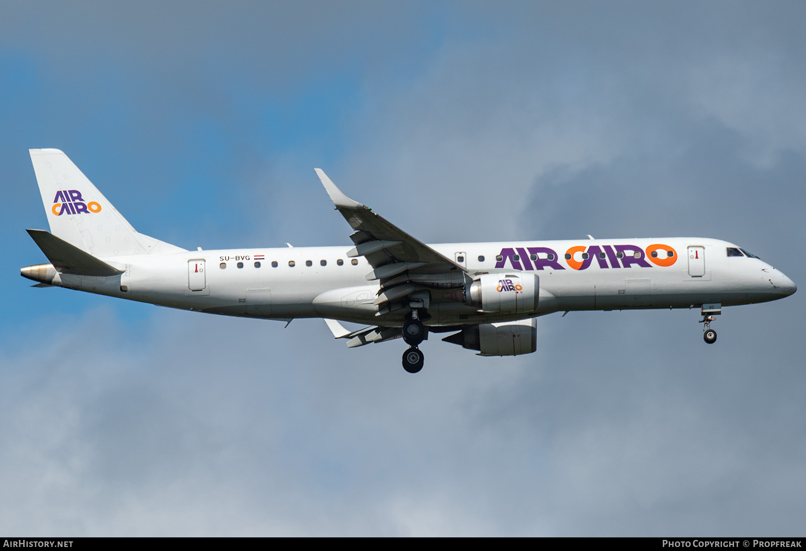 Aircraft Photo of SU-BVG | Embraer 190LR (ERJ-190-100LR) | Air Cairo | AirHistory.net #831711