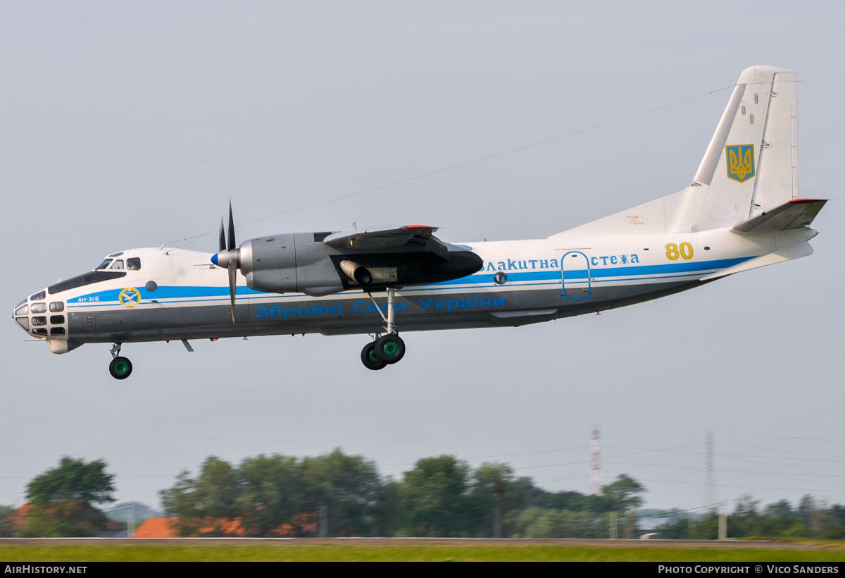 Aircraft Photo of 80 yellow | Antonov An-30B | Ukraine - Air Force | AirHistory.net #831826