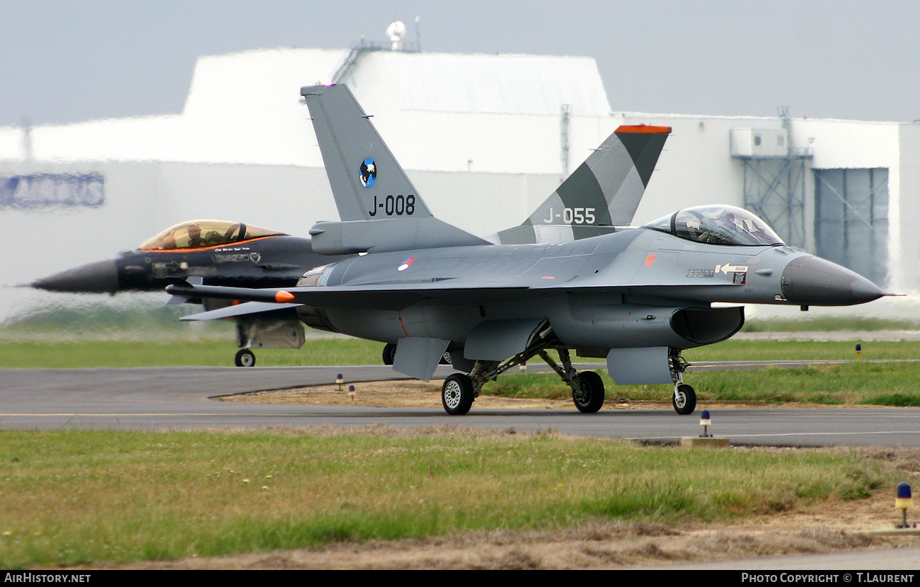 Aircraft Photo of J-008 | General Dynamics F-16AM Fighting Falcon | Netherlands - Air Force | AirHistory.net #831874