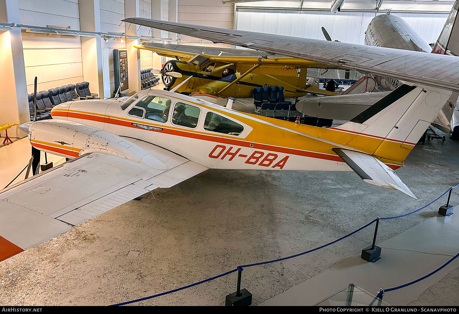 Aircraft Photo of OH-BBA | Beech A55 Baron (95-A55) | Leo Terävän lentokoulu | AirHistory.net #831949