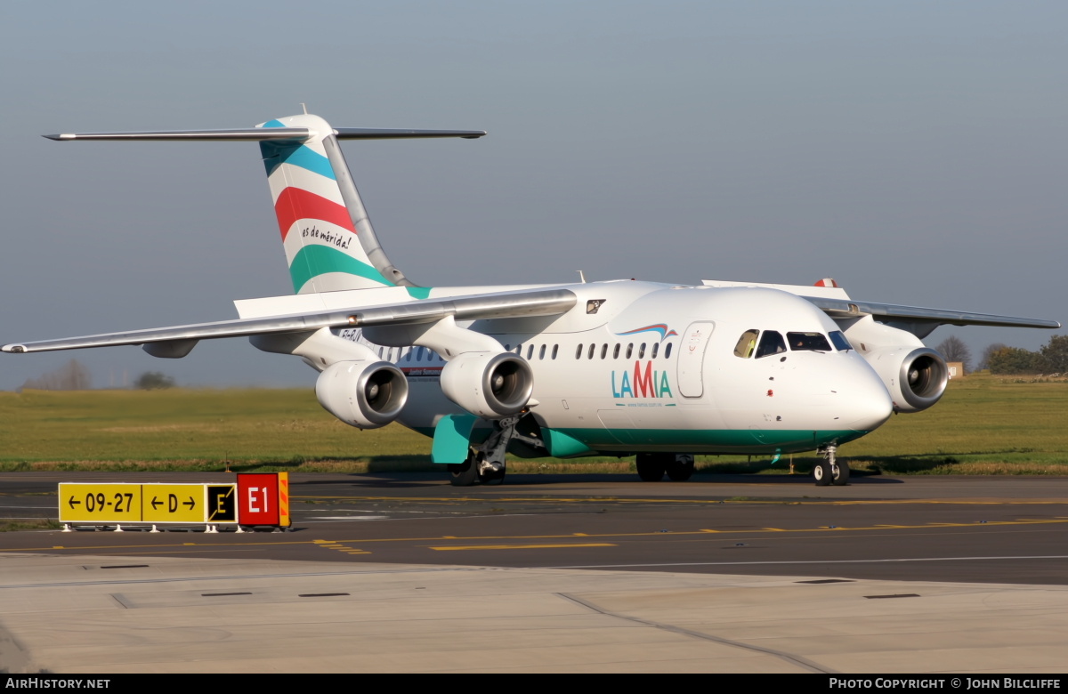 Aircraft Photo of EI-RJN | British Aerospace Avro 146-RJ85 | LaMia - Línea Aérea Merida Internacional de Aviación | AirHistory.net #831986