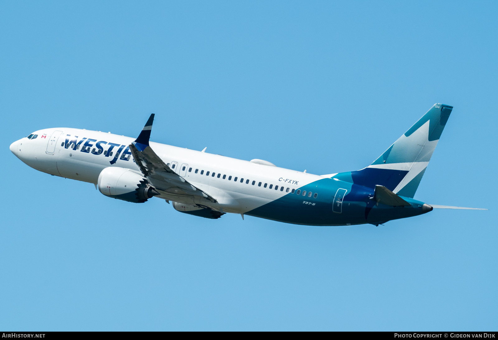 Aircraft Photo of C-FXYK | Boeing 737-8 Max 8 | WestJet | AirHistory.net #832043