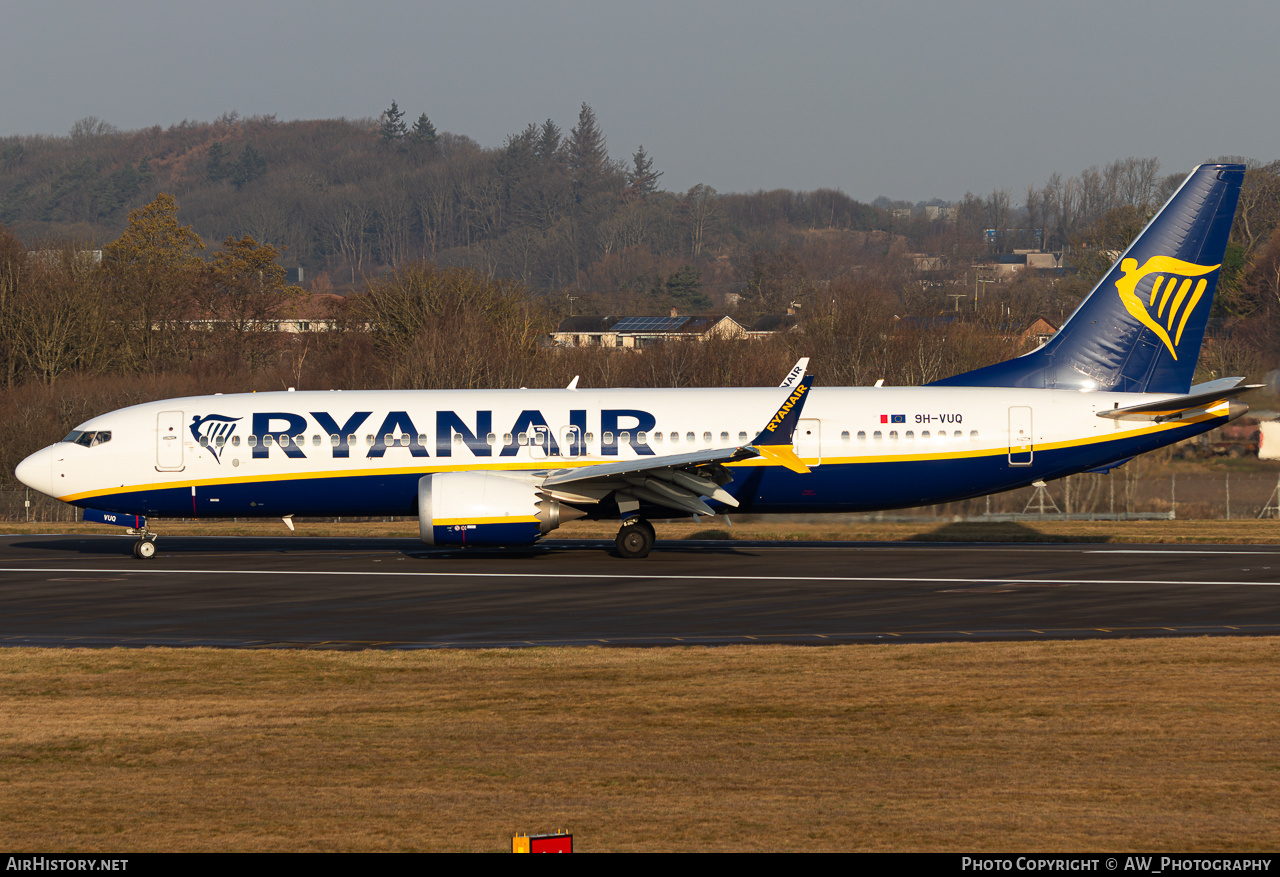 Aircraft Photo of 9H-VUQ | Boeing 737-8200 Max 200 | Ryanair | AirHistory.net #832096