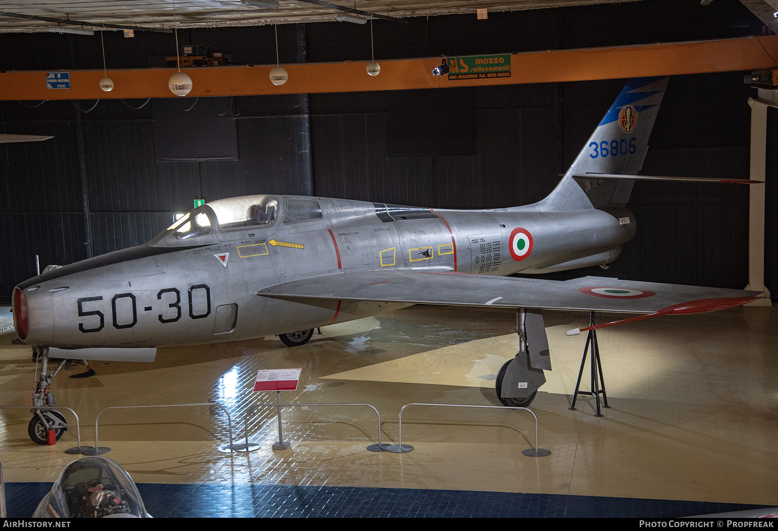 Aircraft Photo of MM53-6805 / 36805 | Republic F-84F Thunderstreak | Italy - Air Force | AirHistory.net #832126