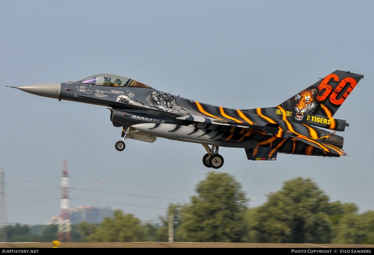 Aircraft Photo of FA87 | General Dynamics F-16AM Fighting Falcon | Belgium - Air Force | AirHistory.net #832208