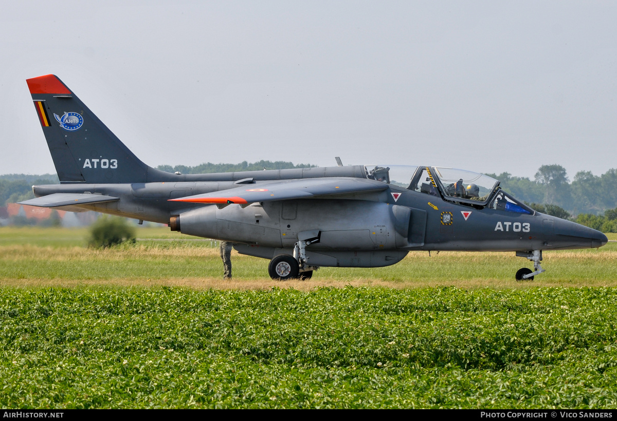 Aircraft Photo of AT03 | Dassault-Dornier Alpha Jet 1B+ | Belgium - Air Force | AirHistory.net #832238