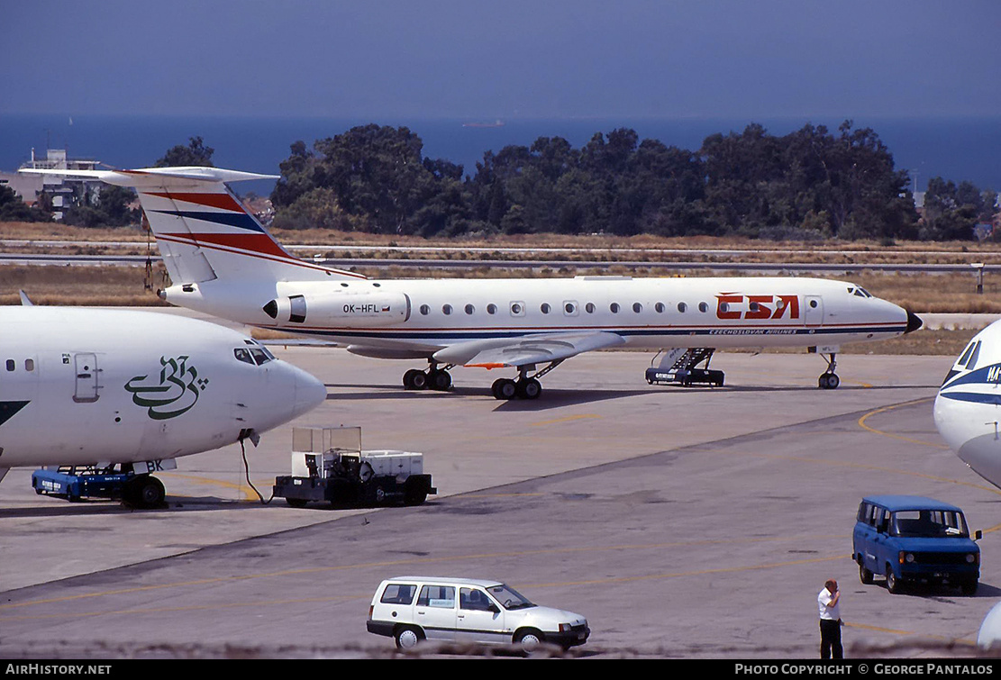 Aircraft Photo of OK-HFL | Tupolev Tu-134A | ČSA - Československé Aerolinie - Czechoslovak Airlines | AirHistory.net #832242