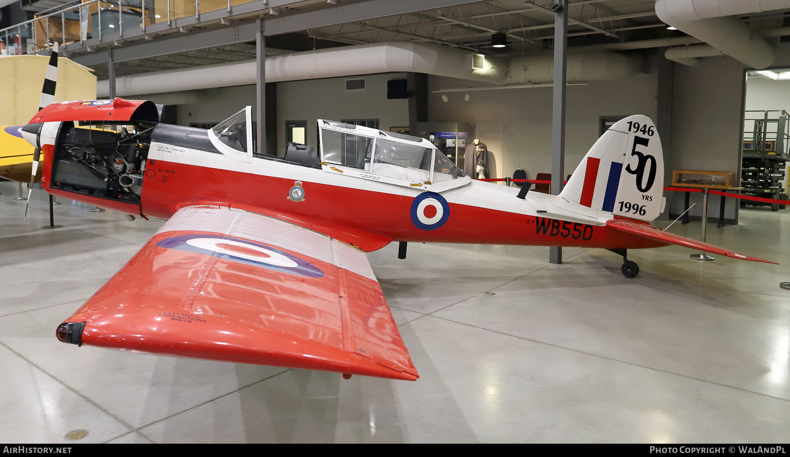 Aircraft Photo of WB550 | De Havilland DHC-1 Chipmunk T10 | UK - Air Force | AirHistory.net #832253