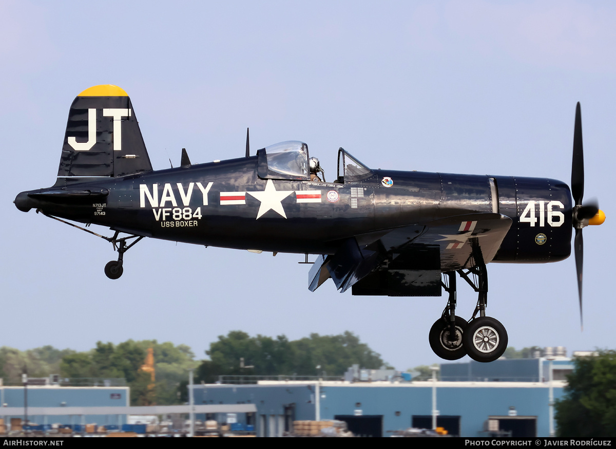 Aircraft Photo of N713JT / 97143 | Vought F4U-4 Corsair | USA - Navy | AirHistory.net #832267