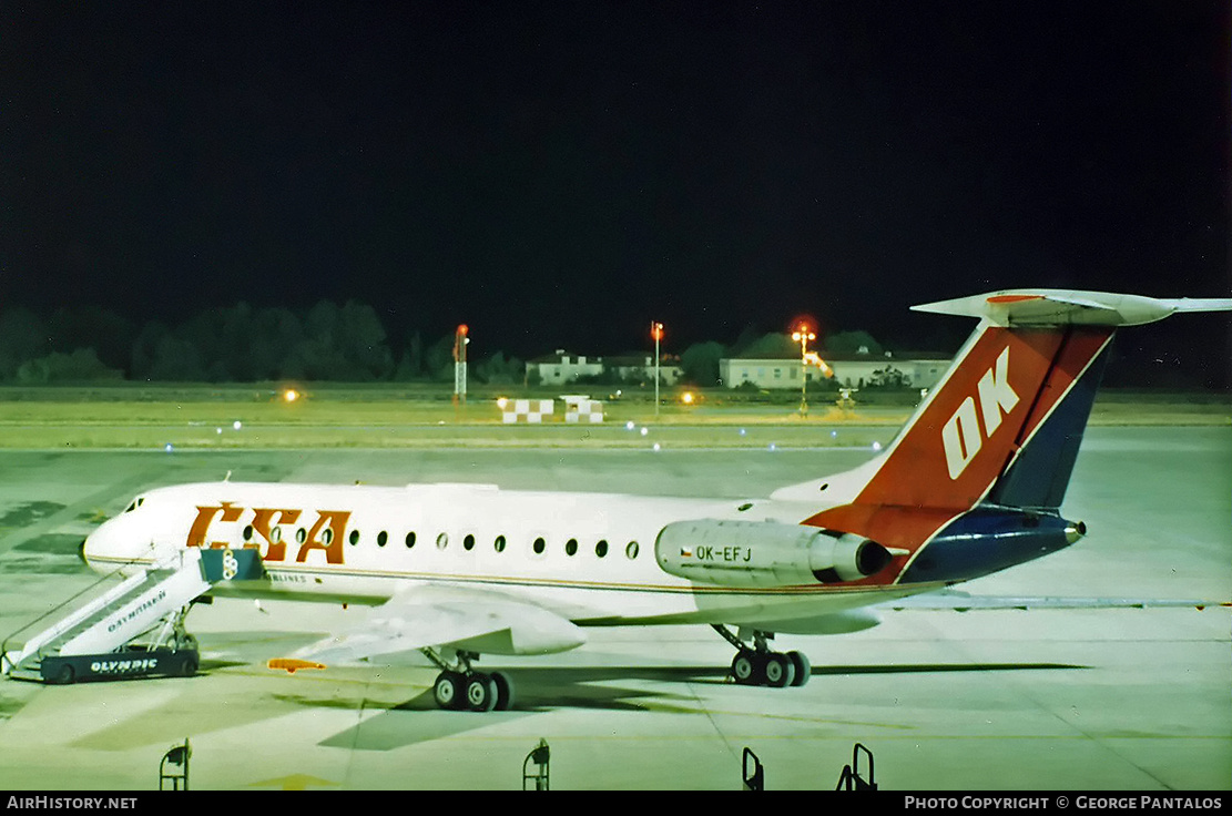 Aircraft Photo of OK-EFJ | Tupolev Tu-134A | ČSA - Československé Aerolinie - Czechoslovak Airlines | AirHistory.net #832297