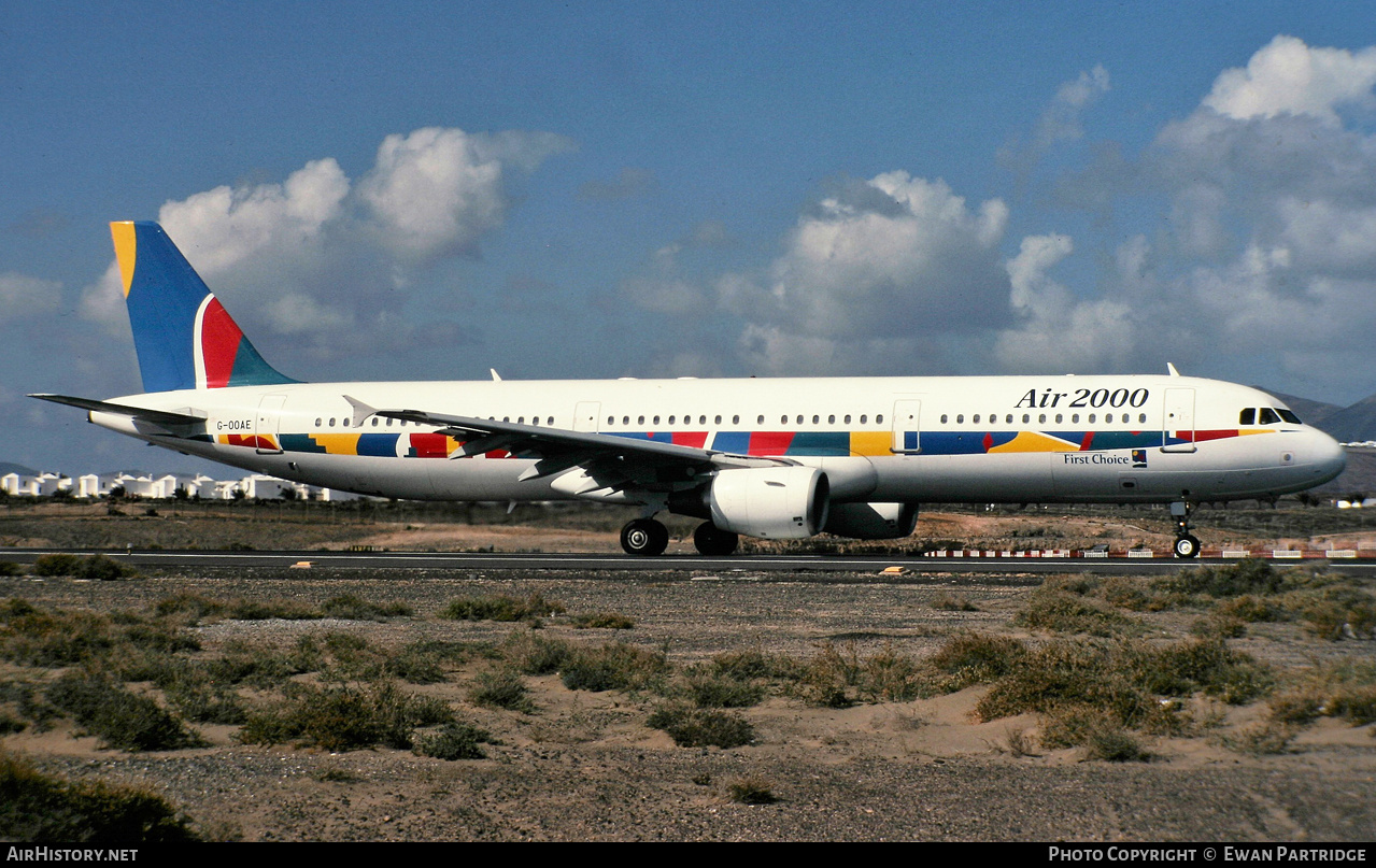 Aircraft Photo of G-OOAE | Airbus A321-211 | Air 2000 | AirHistory.net #832370