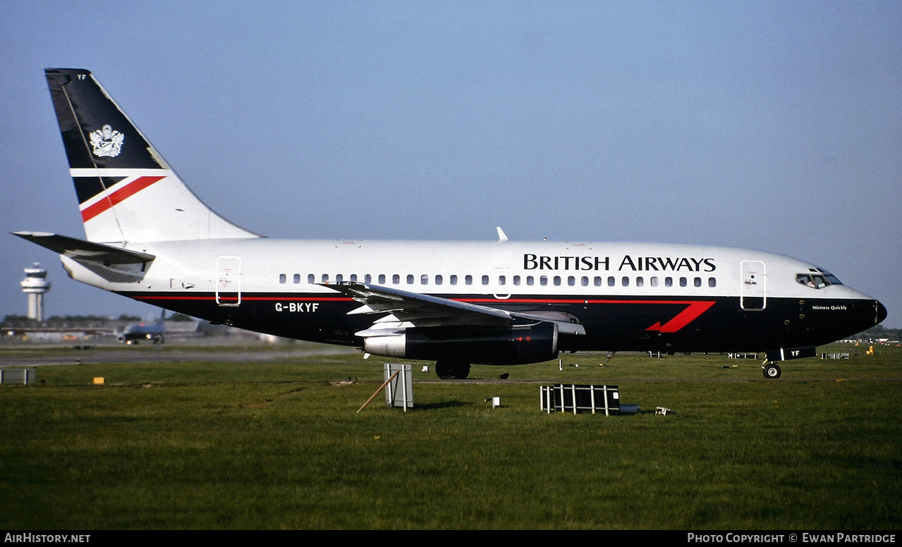 Aircraft Photo of G-BKYF | Boeing 737-236/Adv | British Airways Birmingham | AirHistory.net #832381