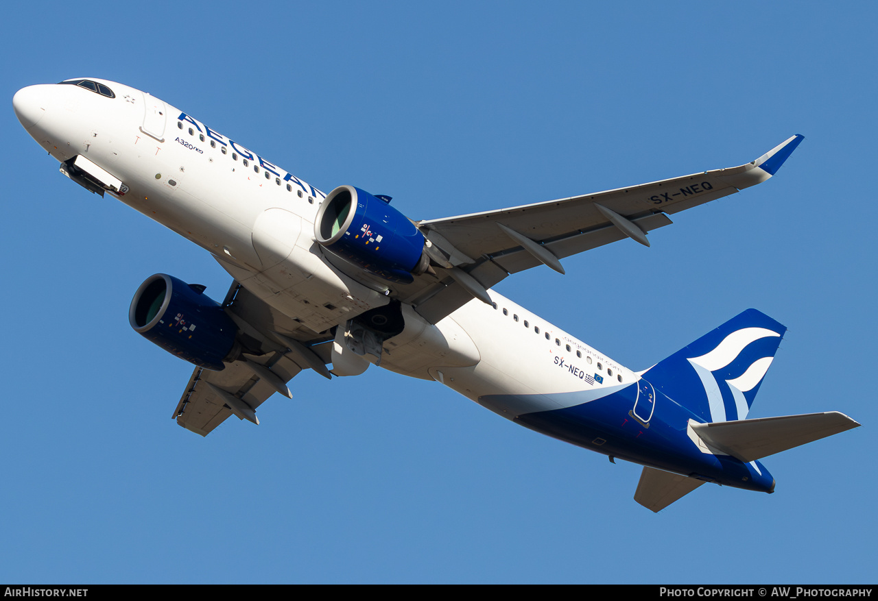 Aircraft Photo of SX-NEQ | Airbus A320-271N | Aegean Airlines | AirHistory.net #832424