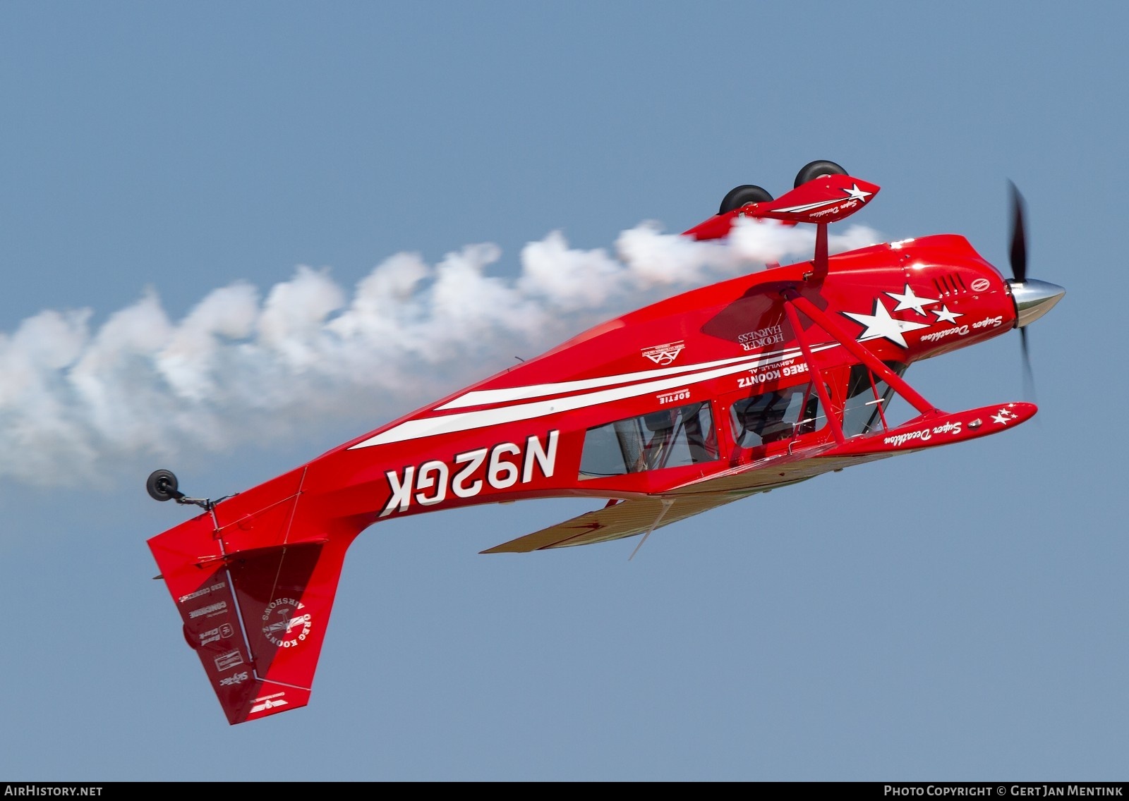 Aircraft Photo of N92GK | Bellanca 8KCAB Super Decathlon | Greg Koontz Airshows | AirHistory.net #832453