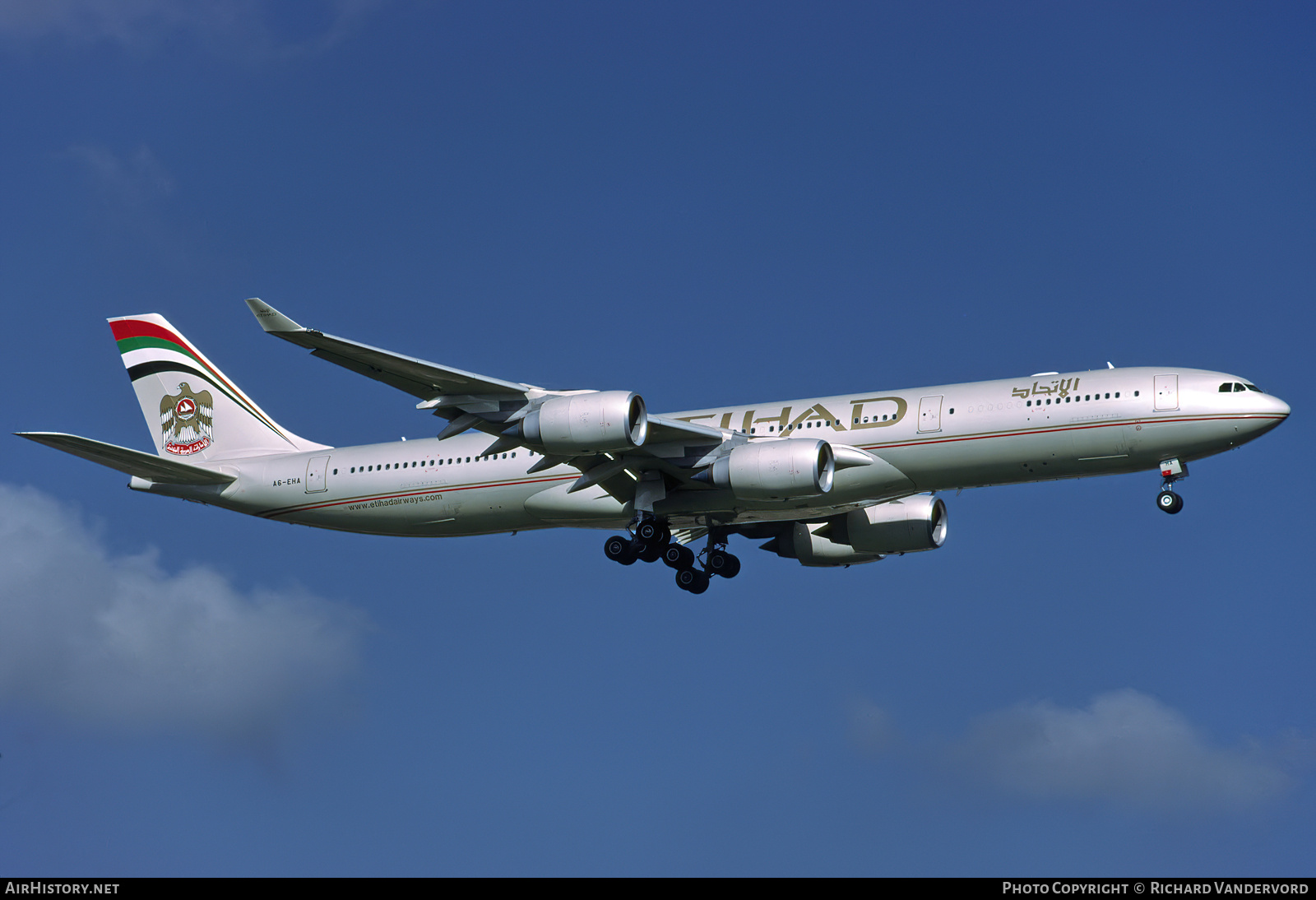 Aircraft Photo of A6-EHA | Airbus A340-541 | Etihad Airways | AirHistory.net #832492