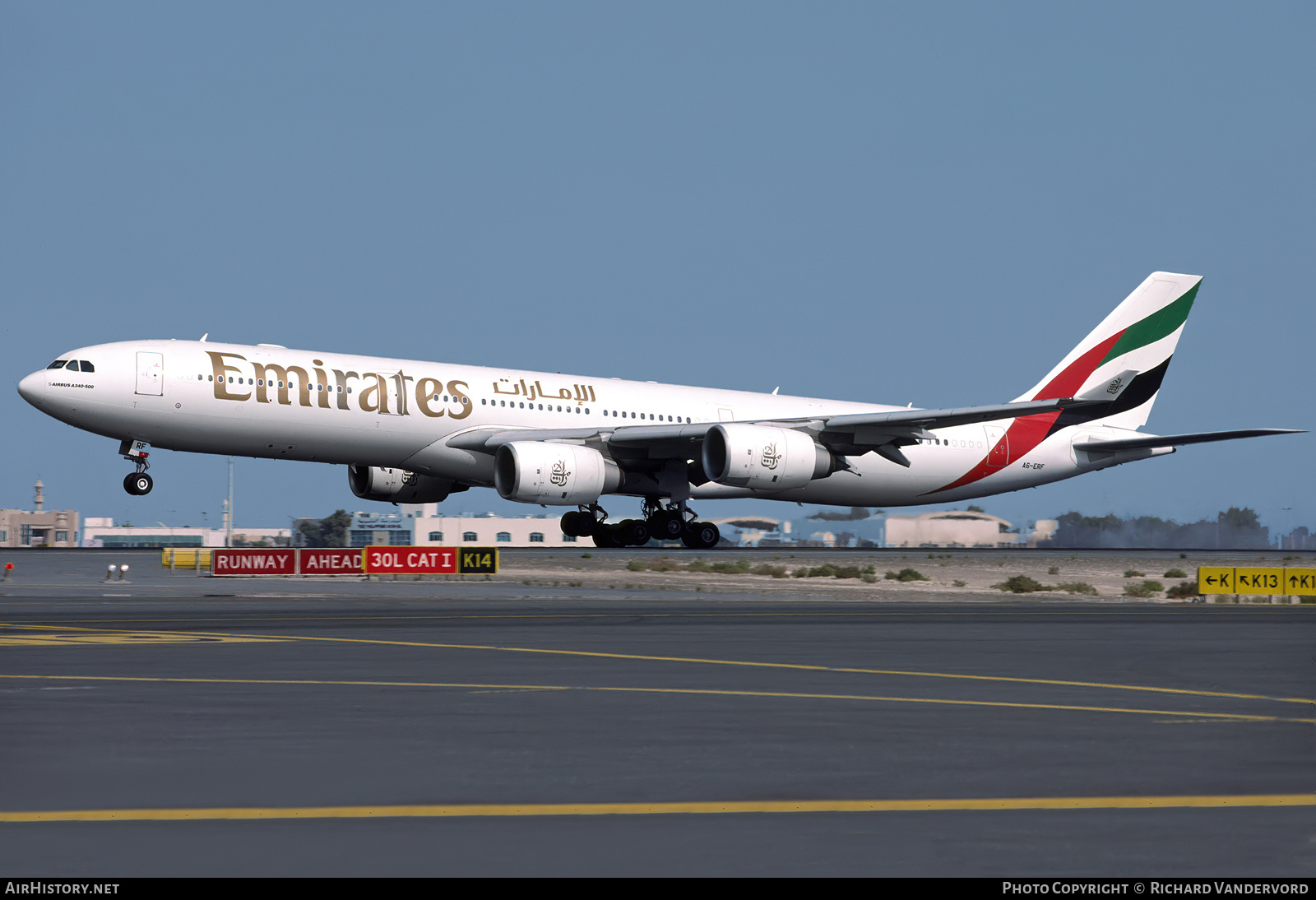 Aircraft Photo of A6-ERF | Airbus A340-541 | Emirates | AirHistory.net #832507