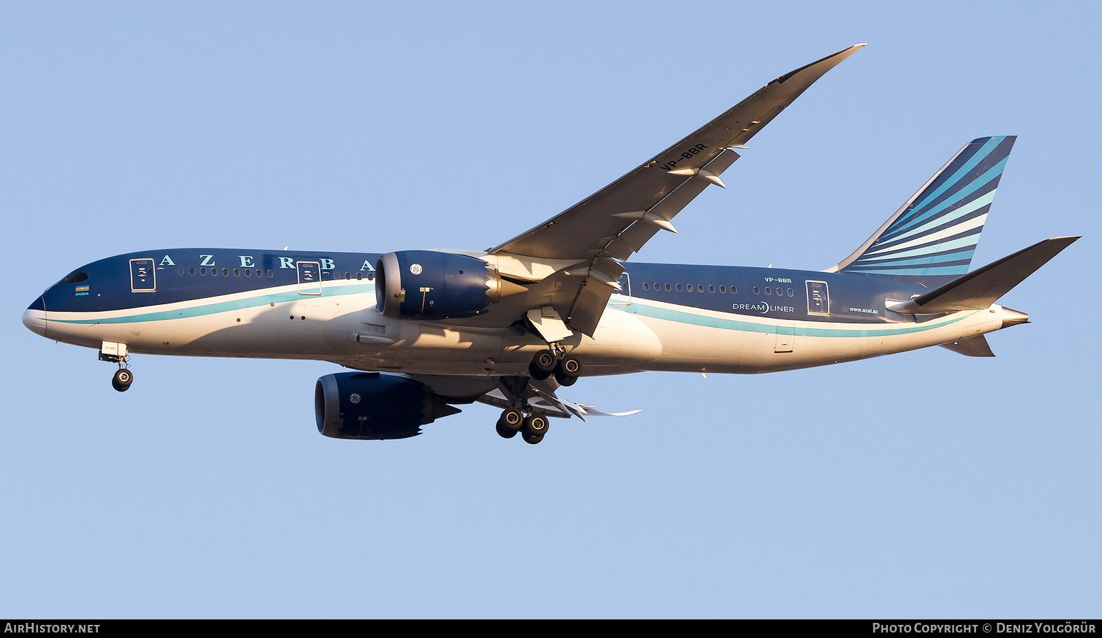 Aircraft Photo of VP-BBR | Boeing 787-8 Dreamliner | Azerbaijan Airlines - AZAL - AHY | AirHistory.net #832556