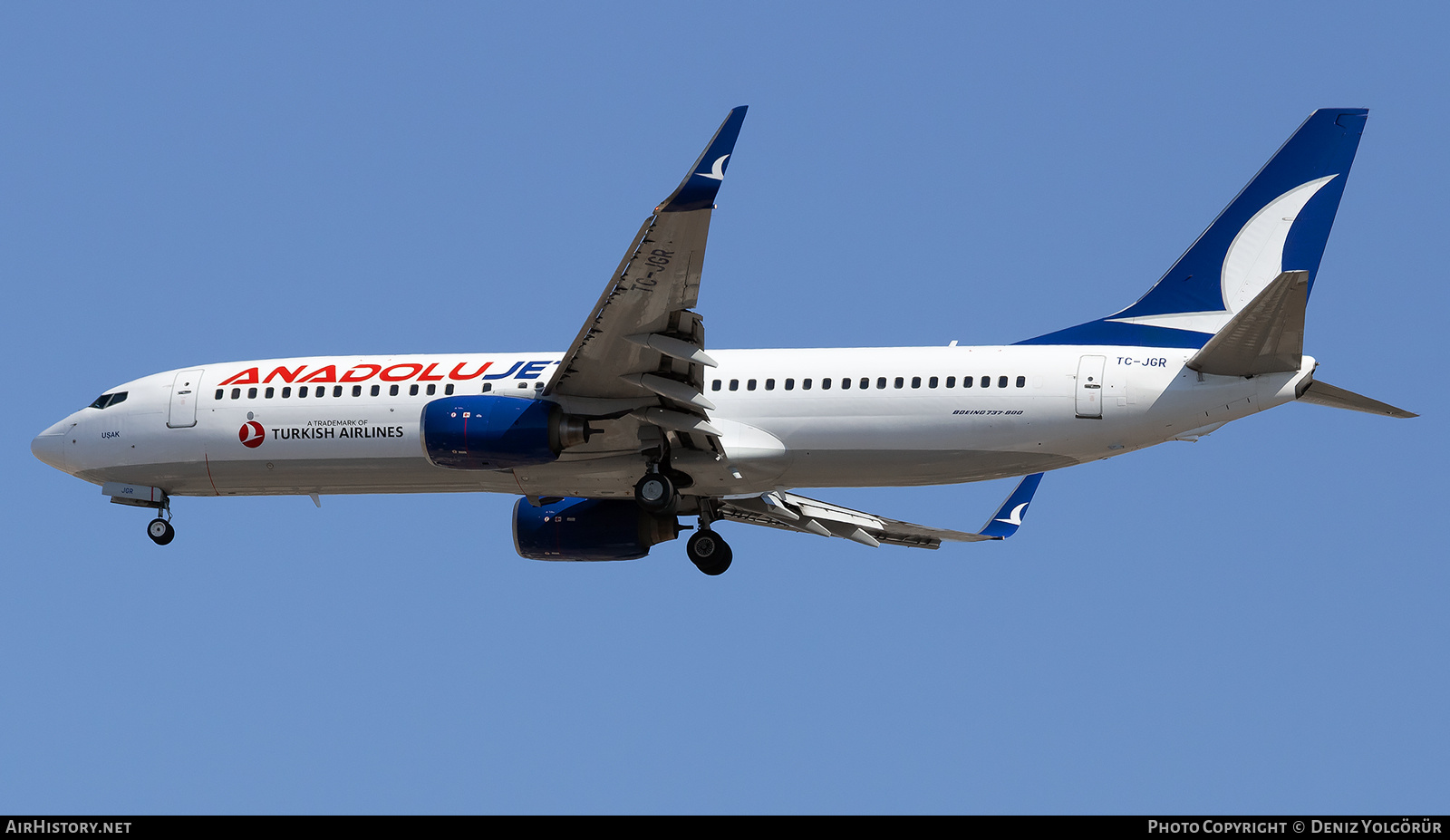 Aircraft Photo of TC-JGR | Boeing 737-8F2 | AnadoluJet | AirHistory.net #832560