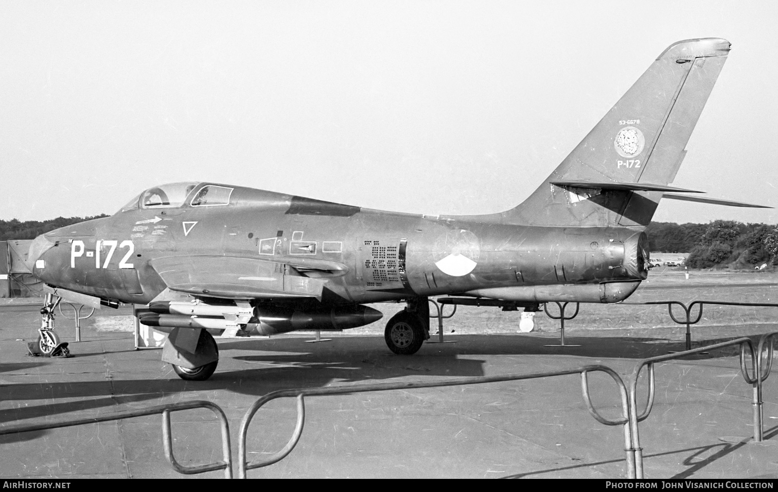 Aircraft Photo of P-172 / 53-6678 | Republic F-84F Thunderstreak | Netherlands - Air Force | AirHistory.net #832564