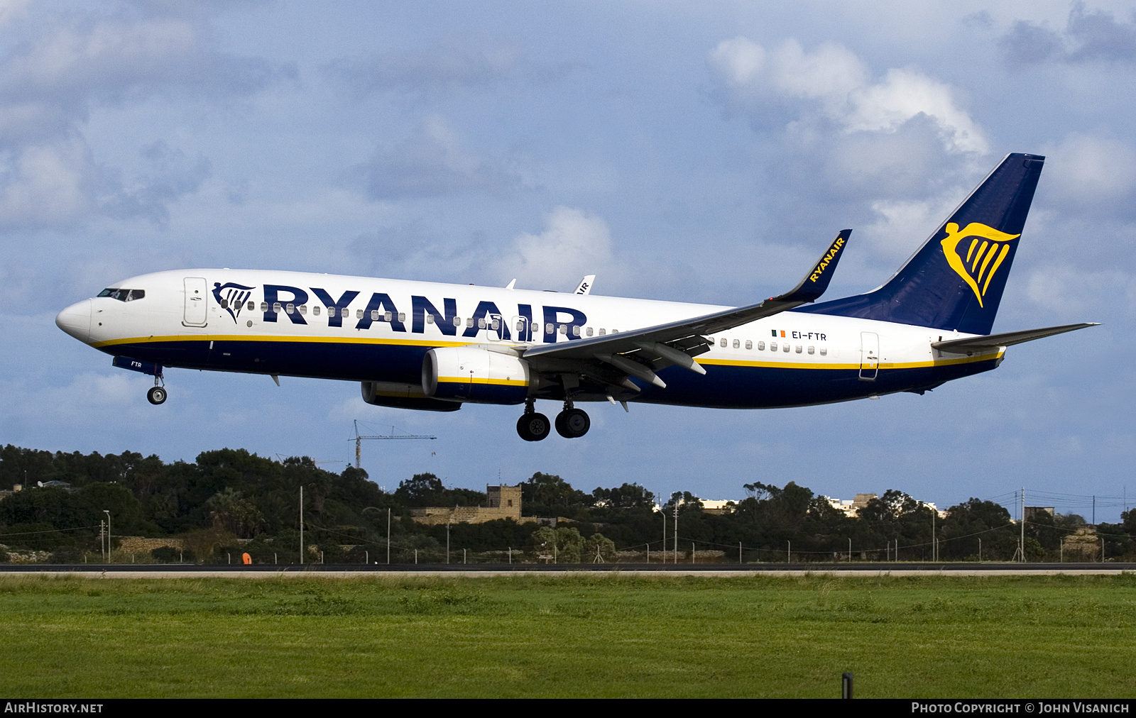 Aircraft Photo of EI-FTR | Boeing 737-800 | Ryanair | AirHistory.net #832567