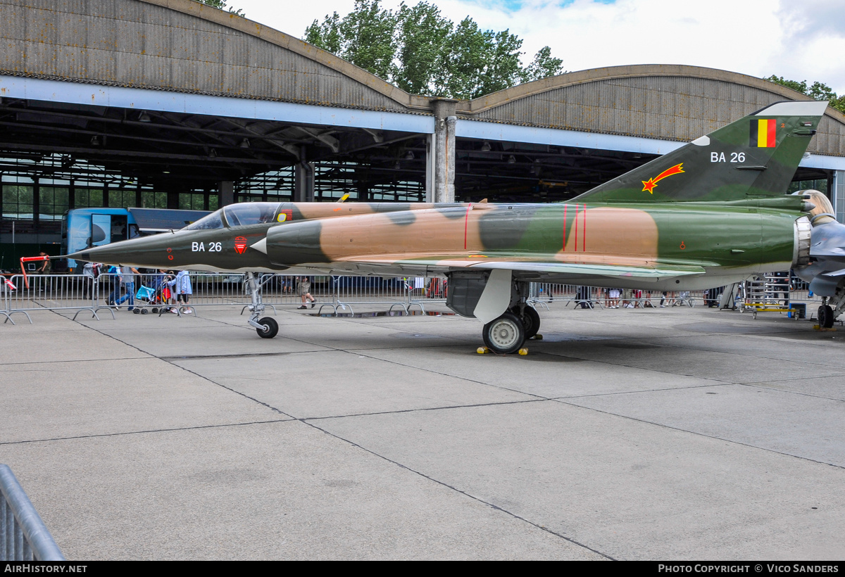 Aircraft Photo of BA26 | Dassault Mirage 5BA | Belgium - Air Force | AirHistory.net #832569