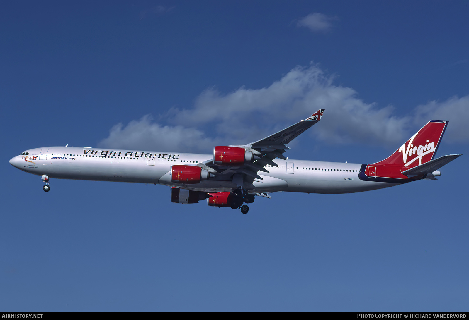 Aircraft Photo of G-VYOU | Airbus A340-642 | Virgin Atlantic Airways | AirHistory.net #832701