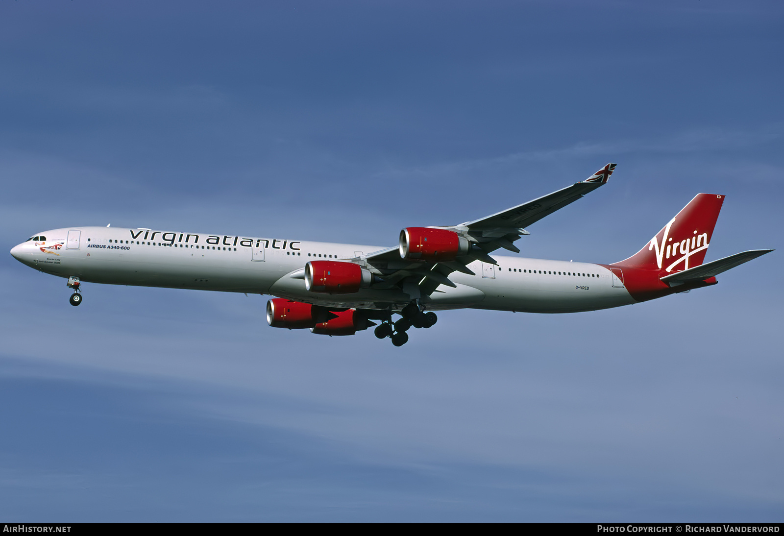 Aircraft Photo of G-VRED | Airbus A340-642 | Virgin Atlantic Airways | AirHistory.net #832719