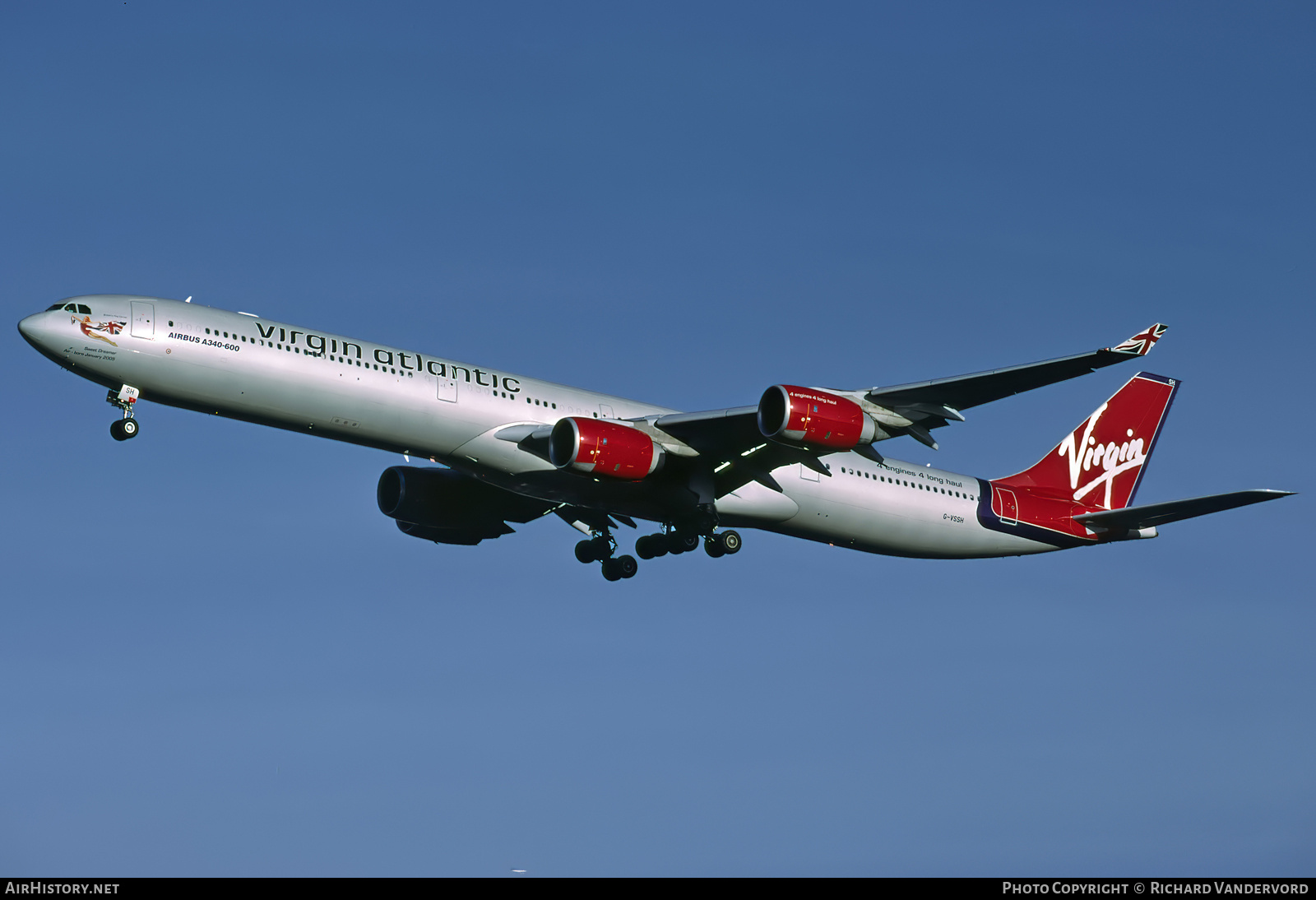 Aircraft Photo of G-VSSH | Airbus A340-642 | Virgin Atlantic Airways | AirHistory.net #832720