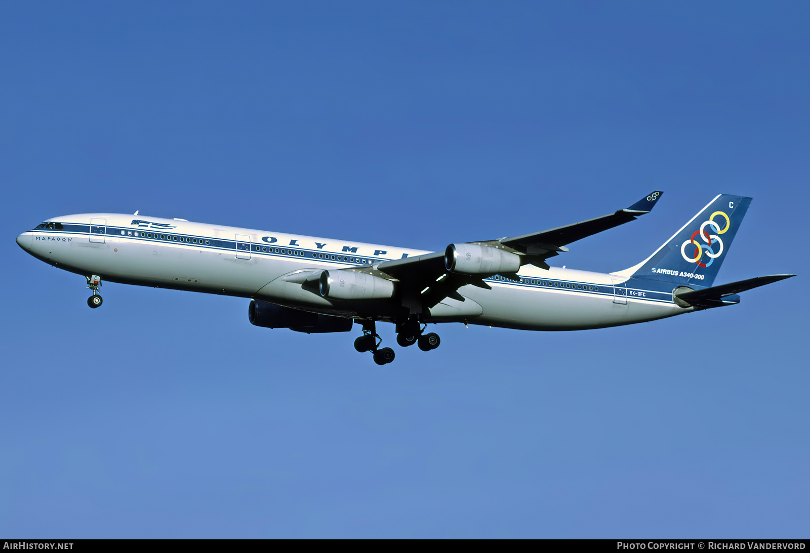 Aircraft Photo of SX-DFC | Airbus A340-313 | Olympic | AirHistory.net #832768