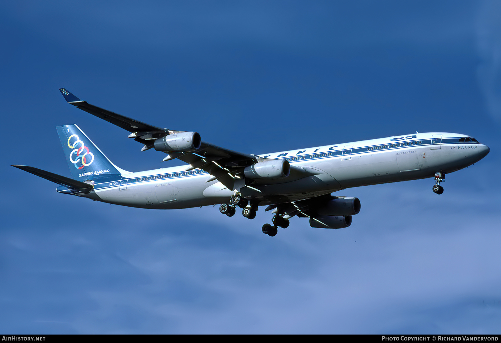 Aircraft Photo of SX-DFD | Airbus A340-313X | Olympic | AirHistory.net #832776