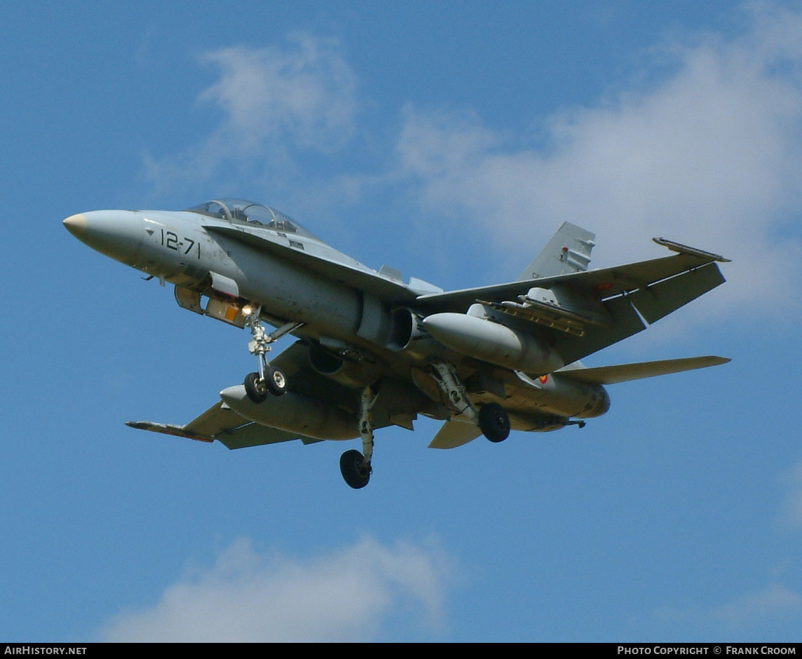 Aircraft Photo of CE15-08 | McDonnell Douglas EF-18B Hornet | Spain - Air Force | AirHistory.net #832805