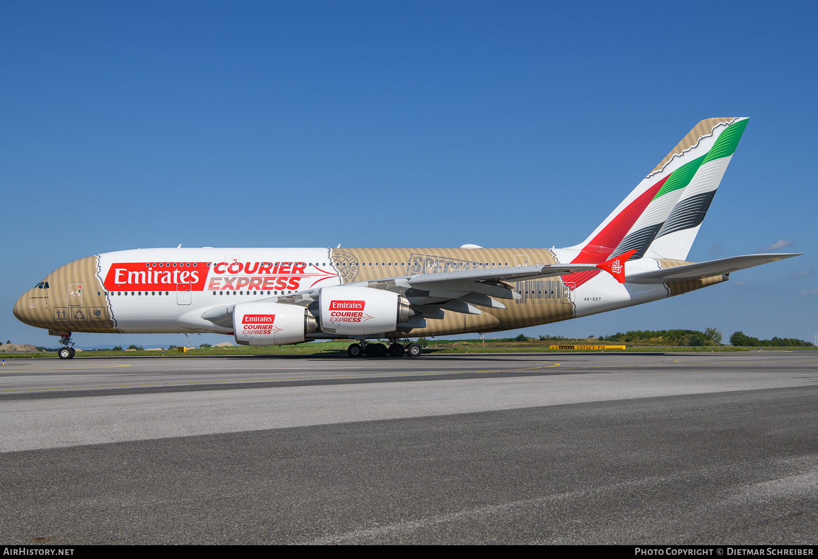Aircraft Photo of A6-EET | Airbus A380-861 | Emirates | AirHistory.net #832843