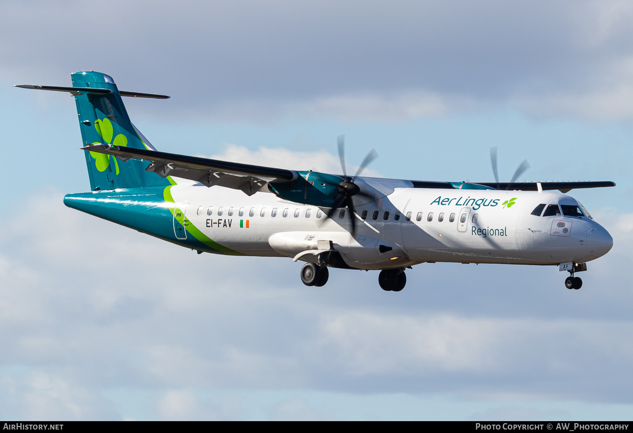 Aircraft Photo of EI-FAV | ATR ATR-72-600 (ATR-72-212A) | Aer Lingus Regional | AirHistory.net #832854